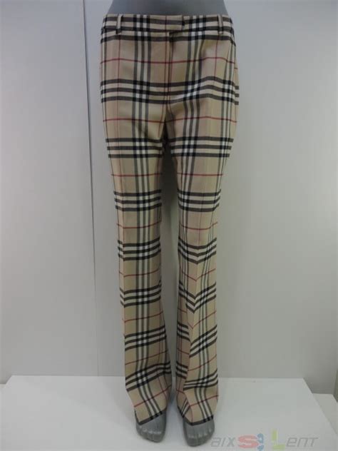 burberry hose damen kariert|Burberry Hose Mit Kariertem Besatz .